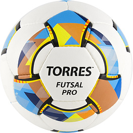 СЦ*Мяч футзал. TORRES Futsal Pro, FS32024, р.4, 32 п. Micro, 4 подкл. сл, руч. сшив. бело-мультик