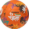 Мяч футб. TORRES Winter Street, F023285, р.5, 32 пан, рез, 4 подкл. слоя, руч. сшив,оранж-мультик.