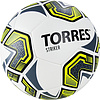 Мяч футб. TORRES Striker, F321034, р.4, 30 пан.,гл.TPU,2подкл. слой, маш. сш., бело-серо-желтый